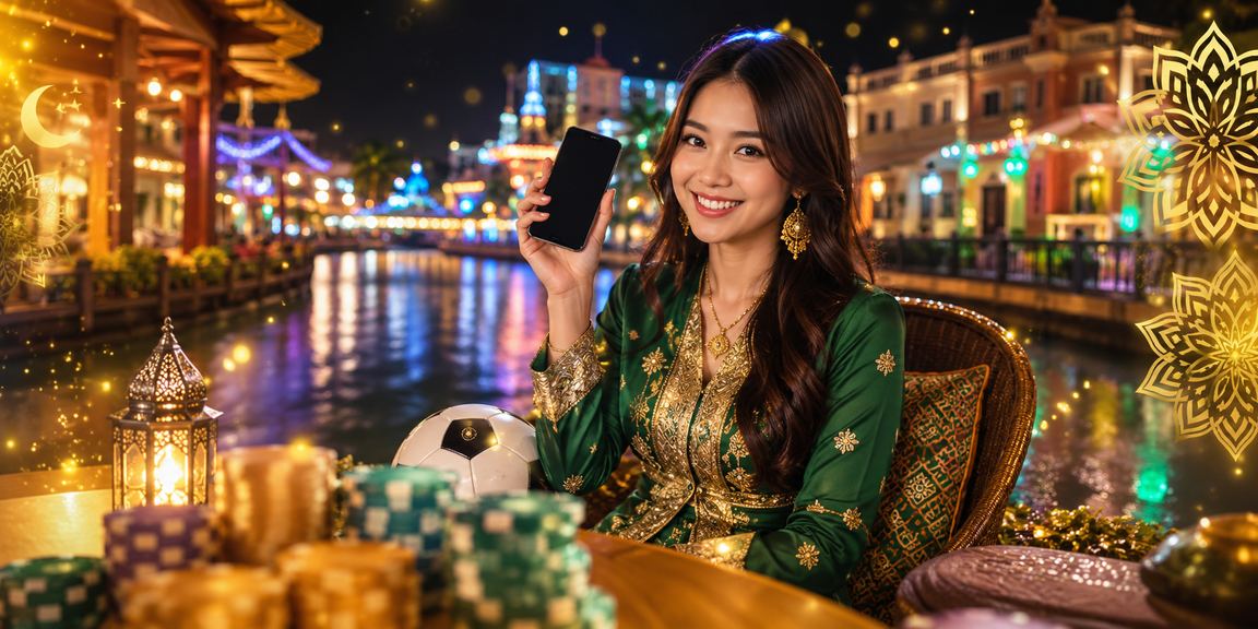Pemain Malaysia membuat taruhan bola sepak sempena Hari Raya di Melaka
